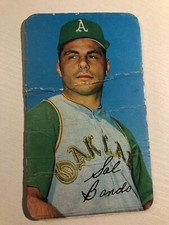 1970 Topps Super Box Loader Sal Bando A's SP Major Crease 2