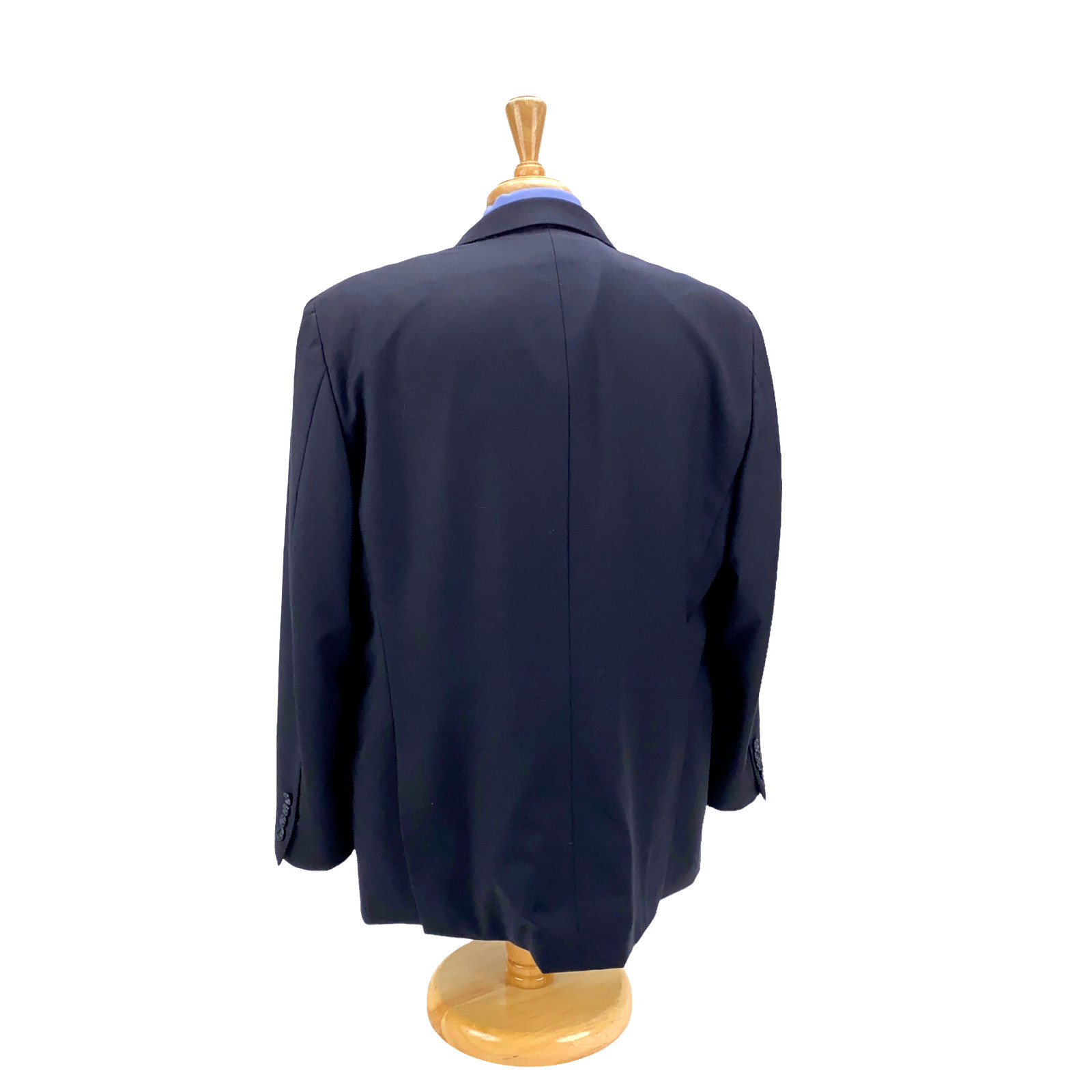 Hickey Freeman Milburn Wool Micro Herringbone Nav… - image 3