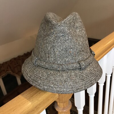 Vintage Dobbs Pace Setter Collection Tweed Wool Mens Fedora Hat