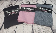 Wild Flowers YOGA Women's Seamless Leggings, Grey/Black /Rose