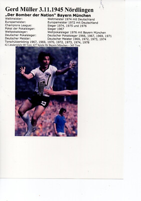 Autogramm - Gerd Müller