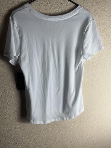 NWT Rachel Zoe Women’s White T- Shirt / Sz Large - Picture 4 of 5