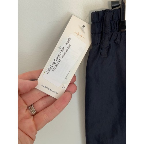 HABITUAL GIRL Wide Leg Cargo Pant Black NWT size 14 - Picture 6 of 6
