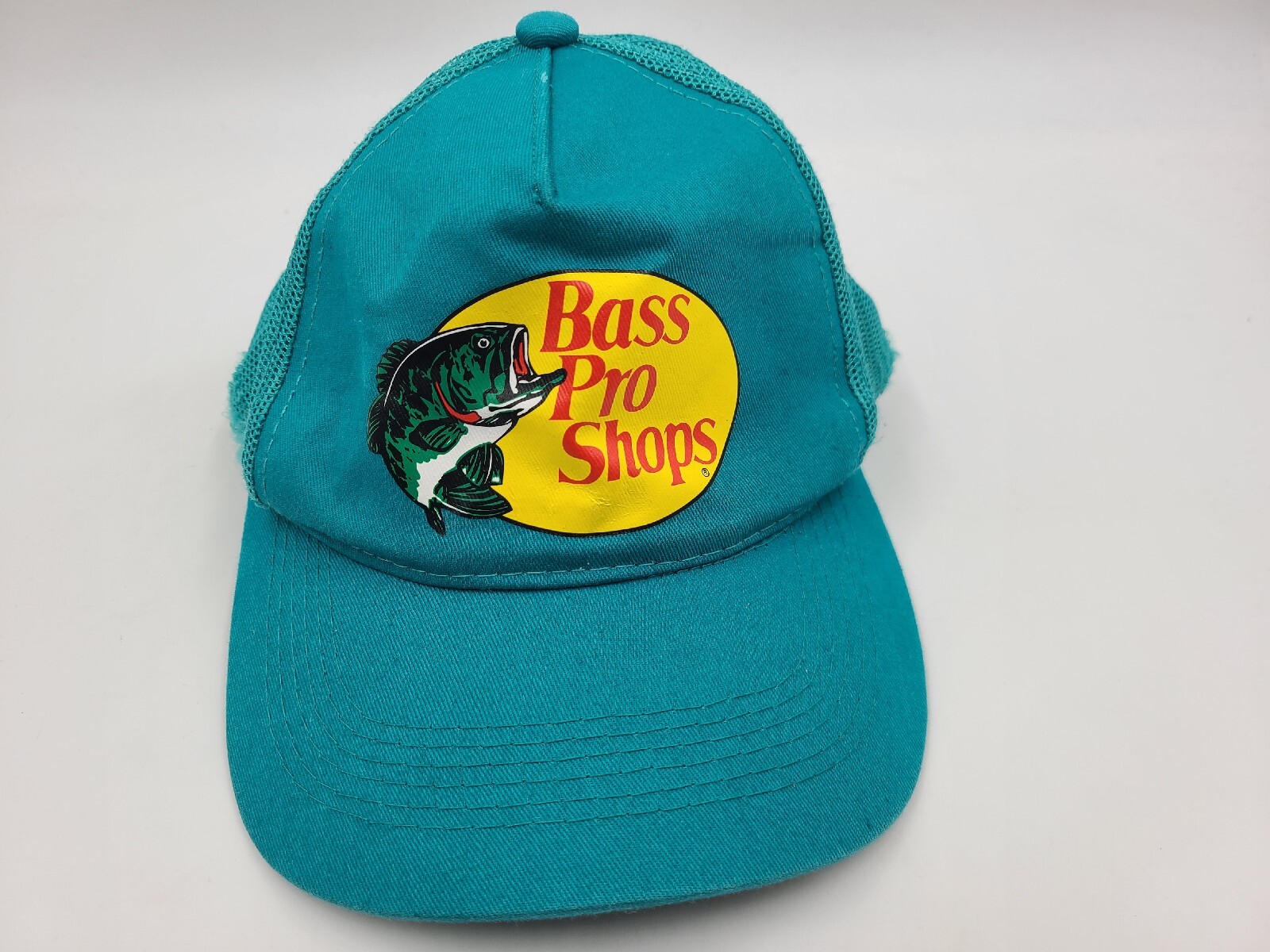 Bass Pro Shops Mesh Trucker Snapback (Fits Small) Hat Cap Fishing Men Women Blue