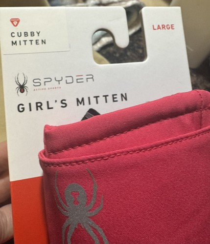 Girl’s Spyder Cubby Mittens Size L NWT - Picture 2 of 4