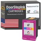 DoorStepInk Compatible Ink Cartridges for HP 67 Color-USA