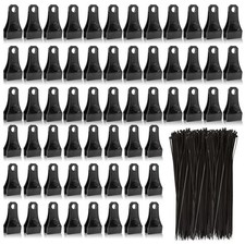 Large Heavy Duty Lock Grip Tarp Clips With Zip Cable Ties - 60 Pcs Set Large Heavy Duty Lock Grip Tarp Clips With Zip Cable Ties - 60 Pcs Set