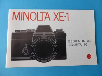 Bedienungsanleitung Minolta  XE1 - Bild 1 von 3