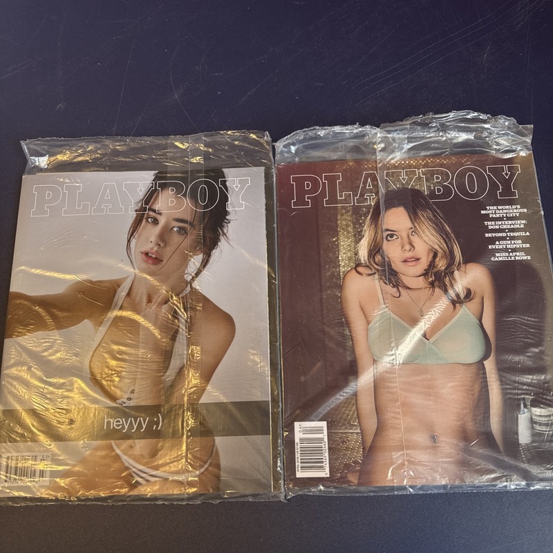 Playboy Magazine LOT of 2-MARCH/APRIL/ of 2016 FT FREEDOM ISSUE