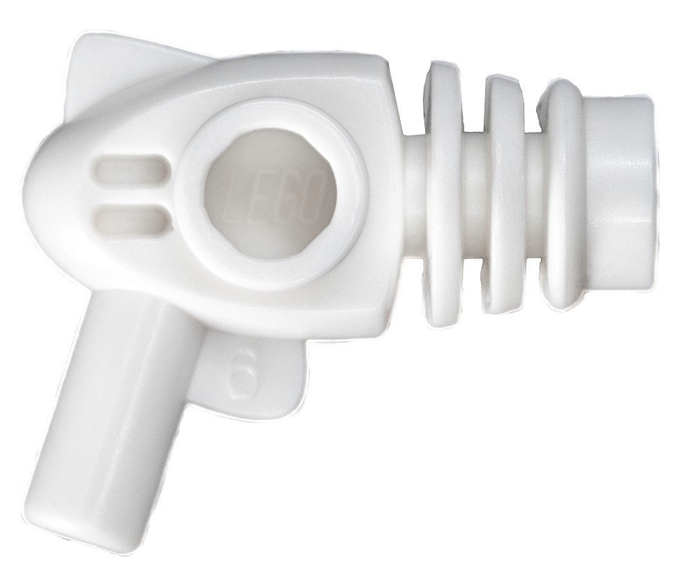 ☀️NEW Lego Weapon WHITE ALIEN SPACE LASER PISTOL Ray Gun Blaster