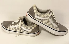 Vans Old Skool Checkered Gray Canvas Shoes Sneakers Skate shoe