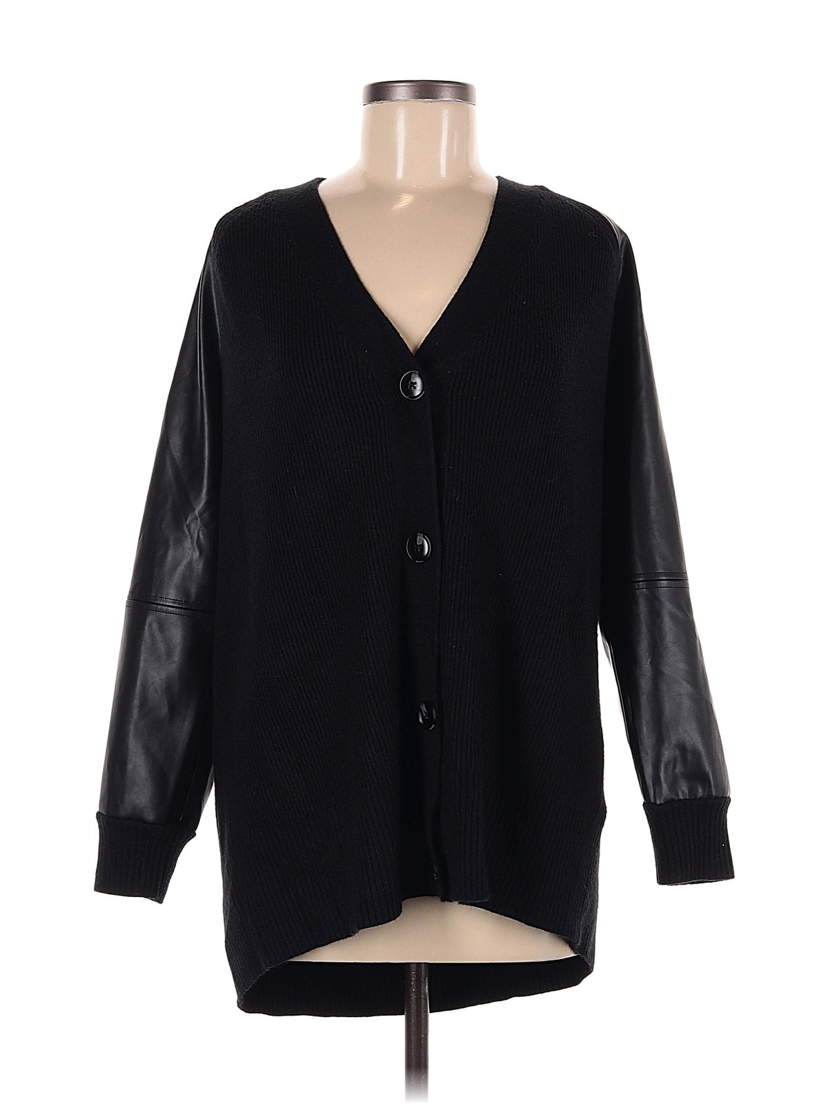 Central Park West Women Black Cardigan M - image 1