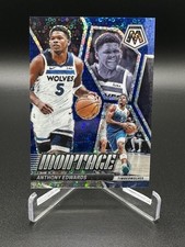 2023 Mosaic #19 Montage Blue Fast Break Anthony Edwards /85