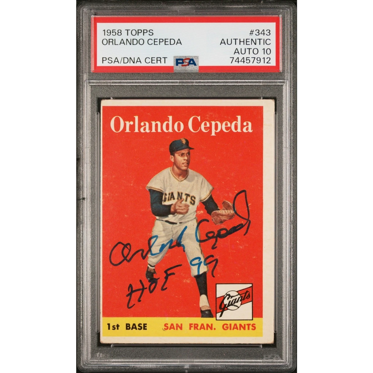 Orlando Cepeda Autographed Baseball Cards for sale | eBay