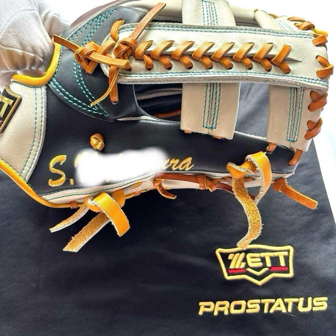 ZETT pro status 11.75 Infield Right White Black Custom Order