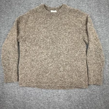 & Other Stories Alpaca Wool Sweater Pullover 3/4 Sleeve Crew Neck Medium 