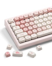 XVX Pink Cute PBT MOA DyeSub 142 Keycaps for 60 100 Mechanical Keyboards