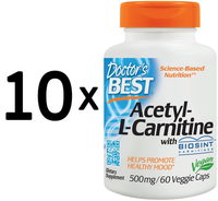 10 X Doctors Best Acetyl L-Carnitine With Biosint Carnitines, (399,98 Eur/Kg)