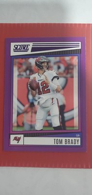 Tom Brady 2022 Score Purple Parallel #68