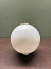 Antique White Opaque Milk Glass Lightning Rod Ball