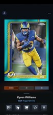 TOPPS NFL COLLECT DIGITAL CHROME KYREN WILLIAMS /299 teal ICONIC