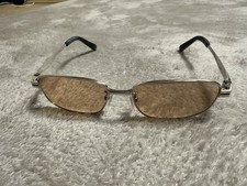 Rare Dunhill Titanium Sunglasses Silver Frame Made in Japan Luxury Vintage