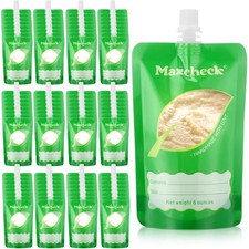 100 Pack Disposable Baby Food Pouches 6oz Baby Food Storage Containers Plasti...