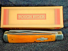 Rough Rider RR22034BN Rough Rider Trapper Orange Bone Pocket Knife