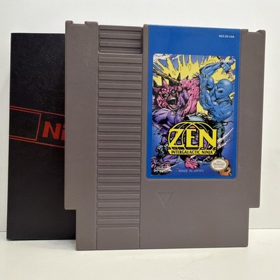 Zen Intergalactic Ninja Nintendo NES +Dustcover Tested Authentic CLEAN