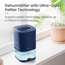 Pro Breeze 1000Ml Dehumidifier for Bathroom - Quiet, Portable & Small Air Deh...