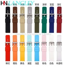 Silicone Watch Strap 14mm 16 18 19 20mm 21 22mm 24mm Waterproof Soft Rubber Band