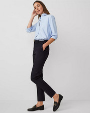 NEW ANN TAYLOR 98 NAVY HIGH RISE EVA ANKLE PANTS SZ 6