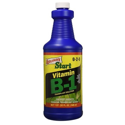 Liquinox Start 0-2-0 Vitamin B-1 Transplant Solution and Root Stimulant, 1 Quart