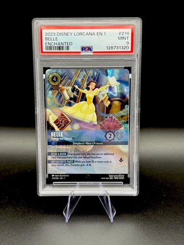 Disney Lorcana The First Chapter Belle Strange But Special Enchanted PSA 9 Mint