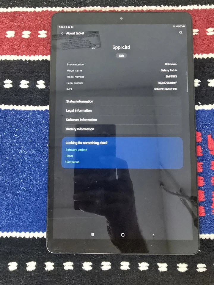 Samsung Galaxy Tab A SM-T515 4G Tablet 10.1" 32GB Android Unlocked - Image 3 of 4