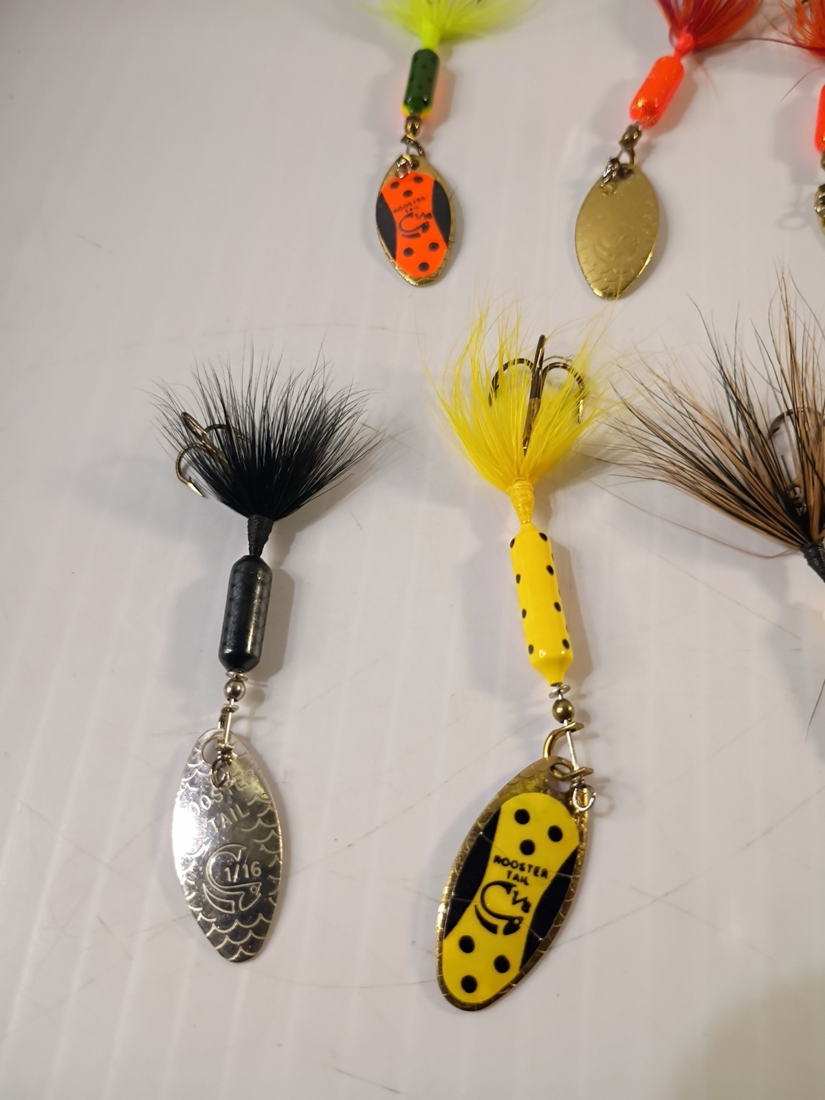 Rooster Tail Fishing Lures Spinners Multiple Color Mix Size Lot Of 12 Pre-owned  - Image 19