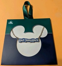 New Walt Disney World Color Block Blue Necklace New Walt Disney World Color Block Blue Necklace