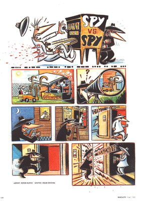 SPY VS. SPY COMIC STRIP Pin-Up 1st Appeared in 03/1999 MAD Magazine -PETER KUPER