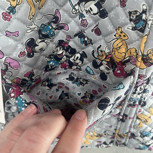 Borsa piccola floreale divertente famiglia Topolino Vera Bradley Disney nuova con etichetta - Foto 7 di 15