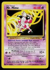 Pokemon Card Base Set 2 Mr. Mime 27/130 Rare