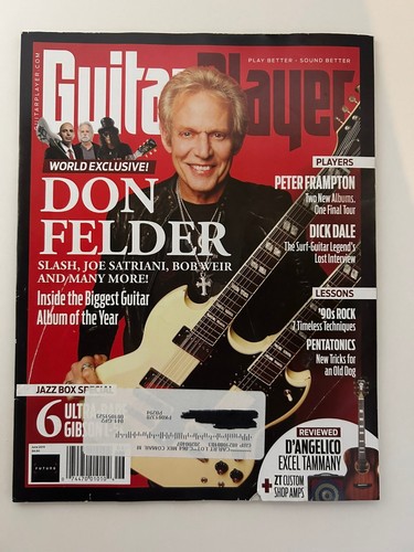 Guitar Player Magazine June 2019 Don Felder Double Neck Guitar Music - Afbeelding 1 van 2