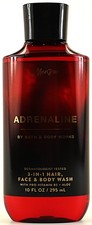 Bath Body Works Men's ADRENALINE Body Wash Shower Gel 10oz