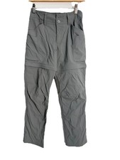REI Co-Op Convertible Zip Ankle Gray Pants Kids Sz M 10-12