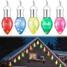 15 Pcs Solar C9 Light Bulbs Outdoor Christmas Yard Garden Fence Patio Party