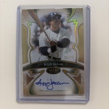 2026 Topps Tier One Reggie Jackson  Connoisseurs Auto /75 SP #CA-RJ Yankees