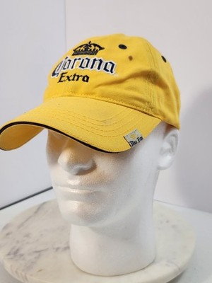 Corona Extra Yellow Adjustable Cotton Cap Promo Beer Hat 2000s