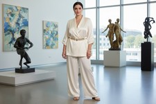 Women Gold Metal Chain Links Arrowhead Fashion Belt Lion Head Coin Charm M L XL