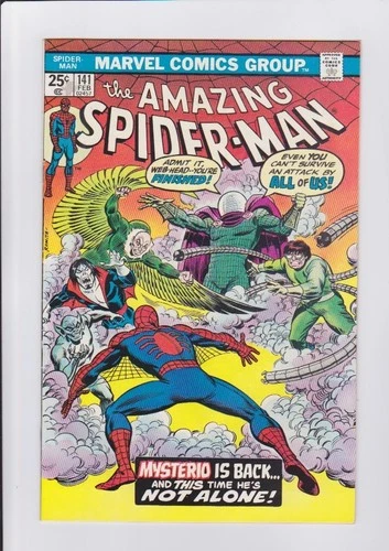 Amazing Spider-Man #141, Feb. 1975 Marvel Comics, 1st New Mysterio VF/NM