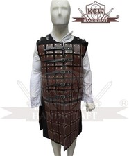 This handcrafted Medieval Leather Brigandine Armor is designed for warriors
