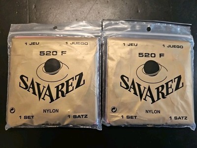 Savarez 520F Red Traditional Classical Guitar Strings High Tension 2 Sets